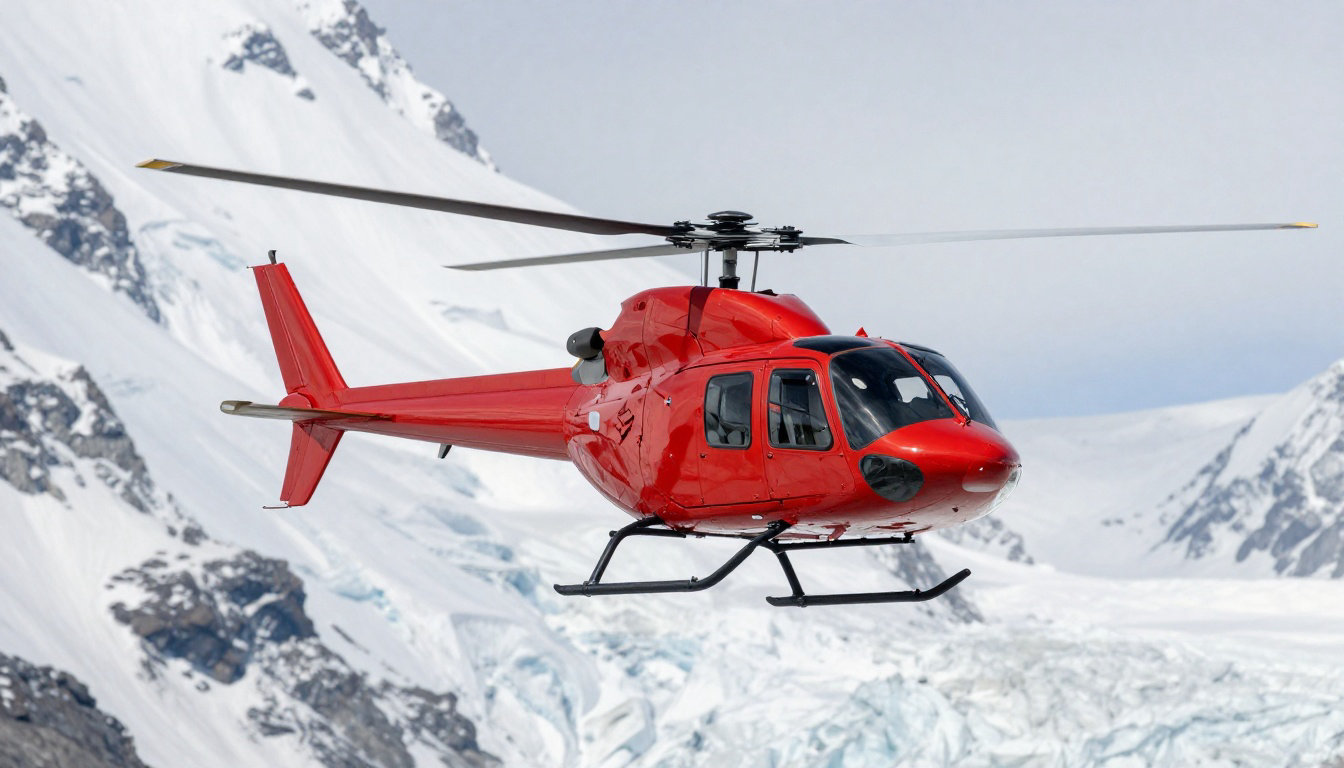 Survoler les Alpes et explorer les glaciers